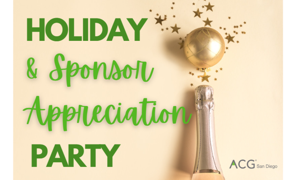 Holiday and Sponsor Appreciation Event