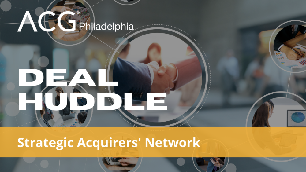 Strategic Acquirers Network Huddle