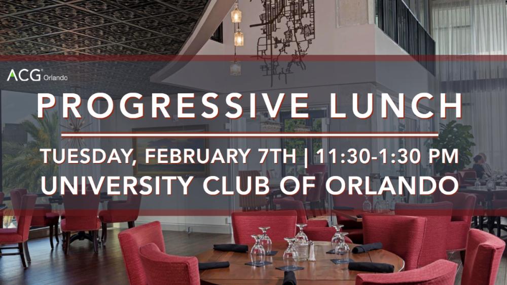 Progressive Lunch