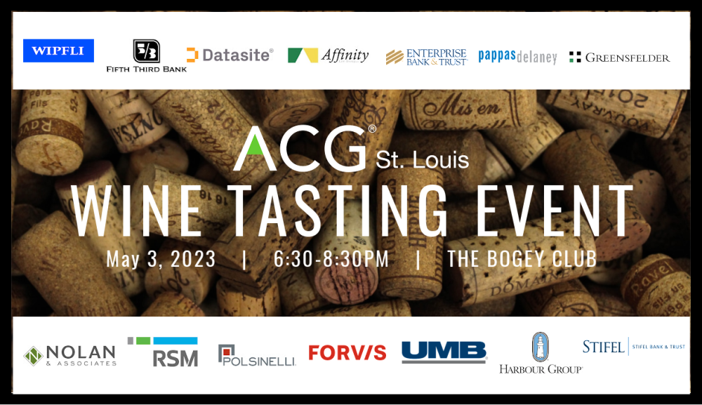 WINE EVENT with sponsors frame
