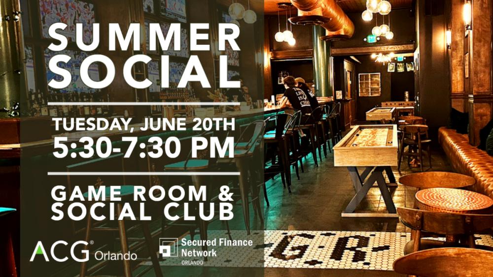 2023 Summer Social with ACG Orlando & SFNet Orlando