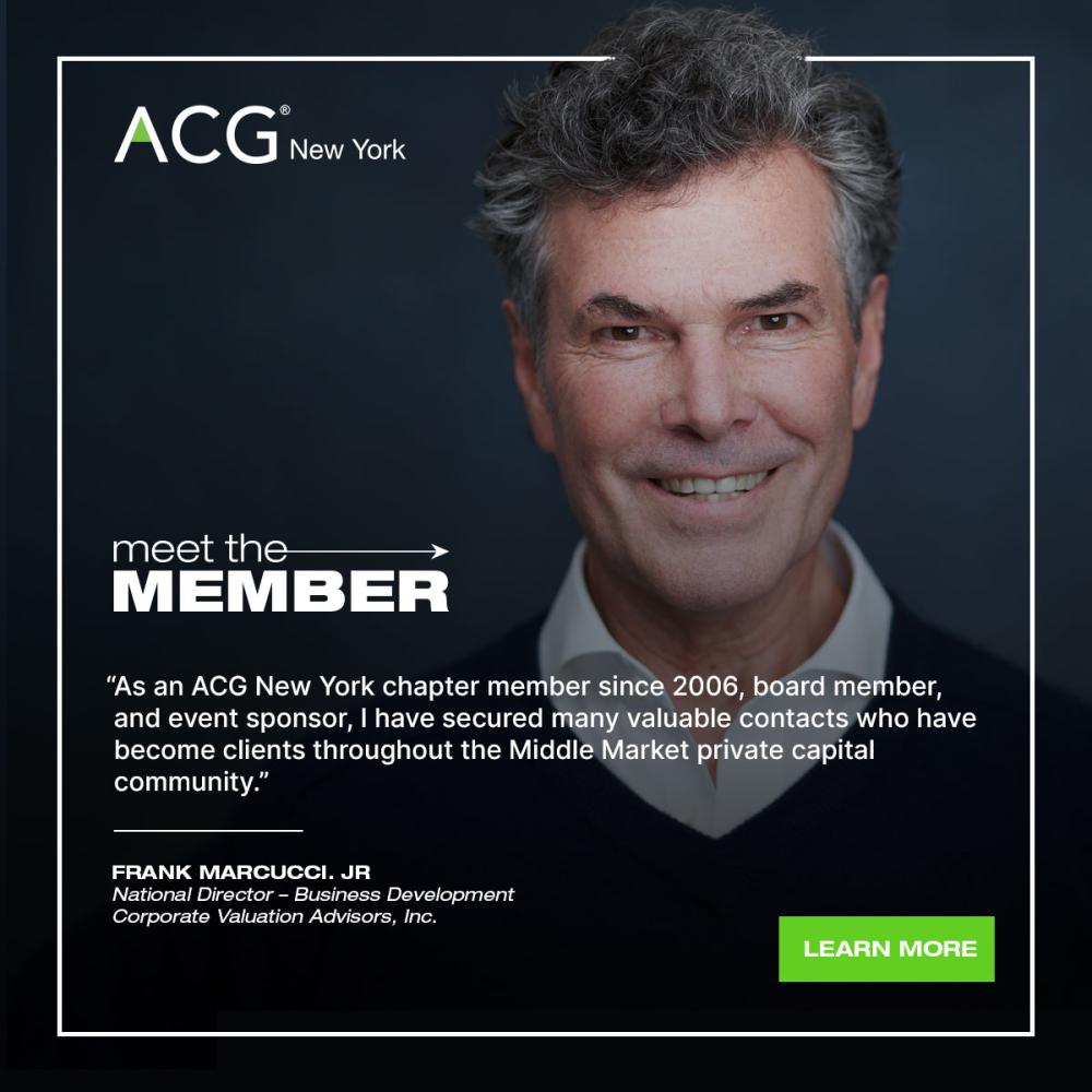 Meet The Member - Frank Marcucci 1