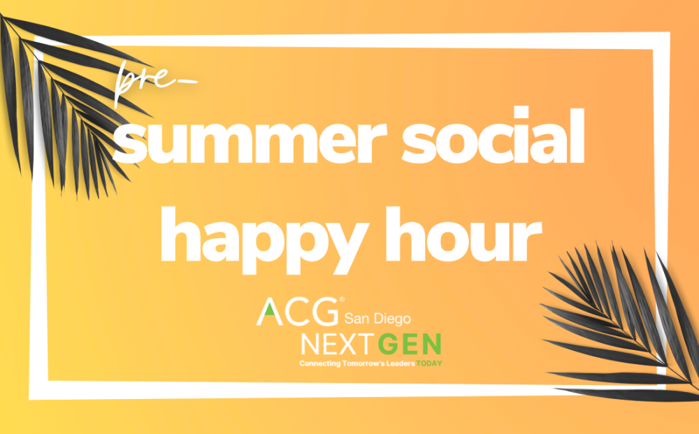 Pre-Summer Social Happy Hour
