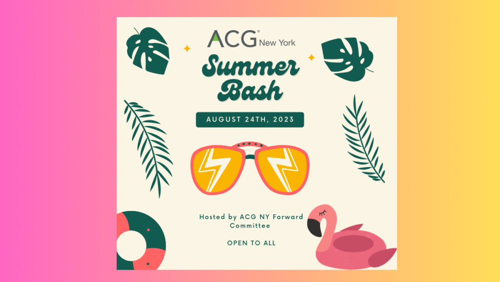 Summer Bash 2023 Graphic ACG NY