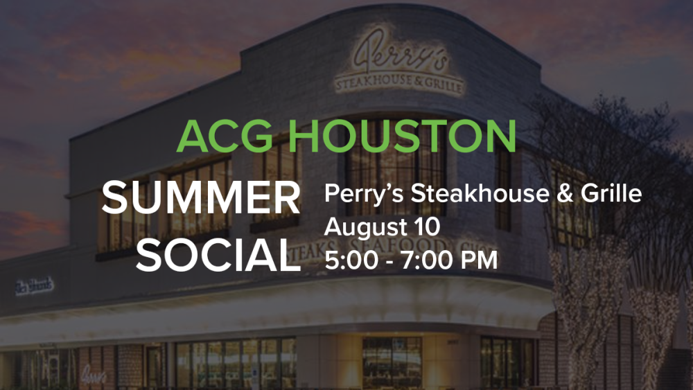 ACG Houston Summer Social