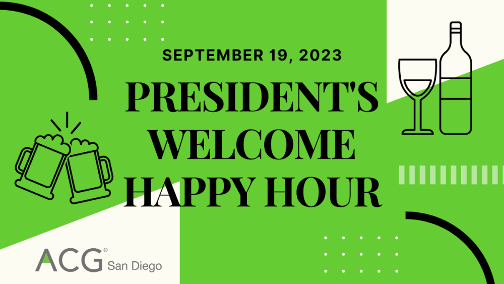 President's Welcome Happy Hour