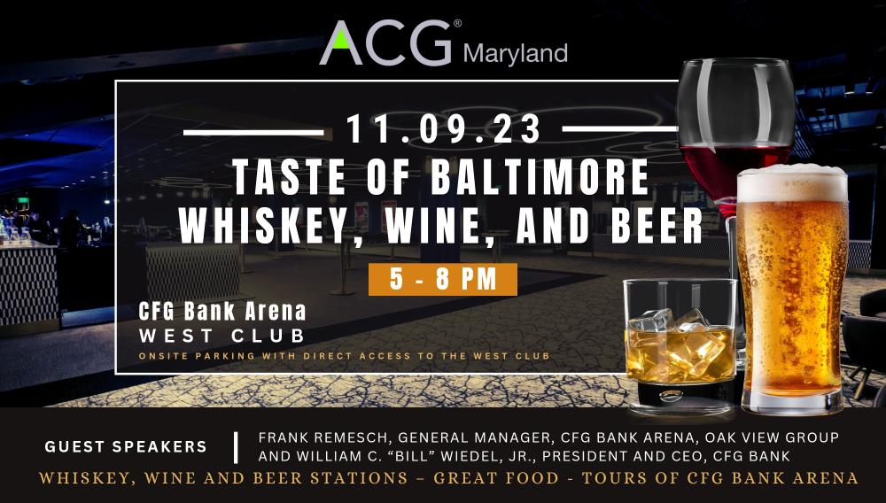 Taste of Baltimore - Whiskey, Wine, and Beer
