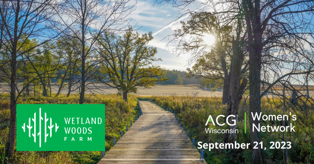 ACG WI Women's Network - Sept 21 at Wetland Woods Farm