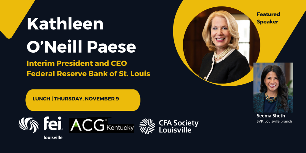 Federal Reserve Bank of St. Louis Speaker Kathy O'Neill Paese