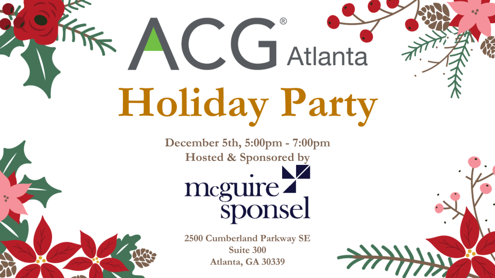 ACG Atlanta 2023 Holiday Party