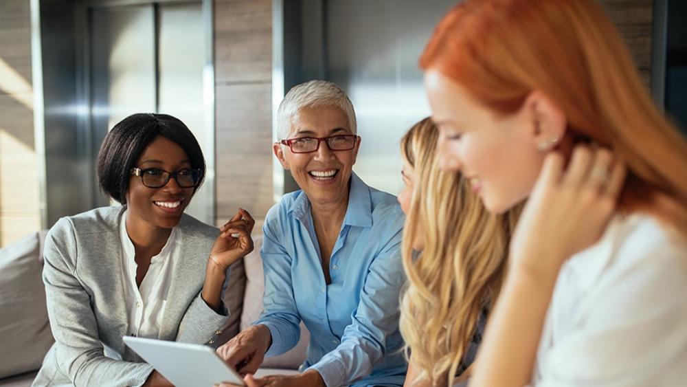Women collaborating