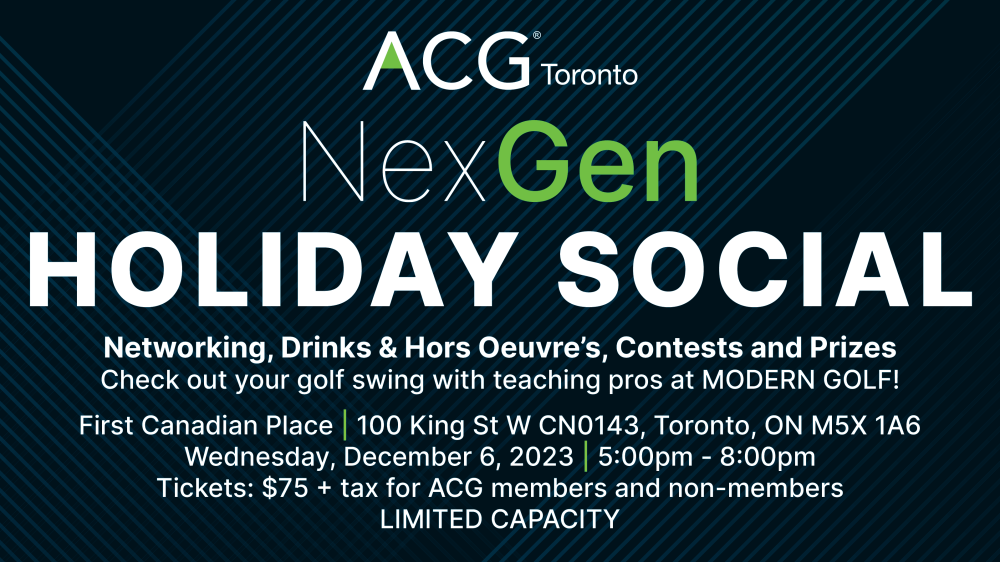 ACG NEXGEN Holiday Social