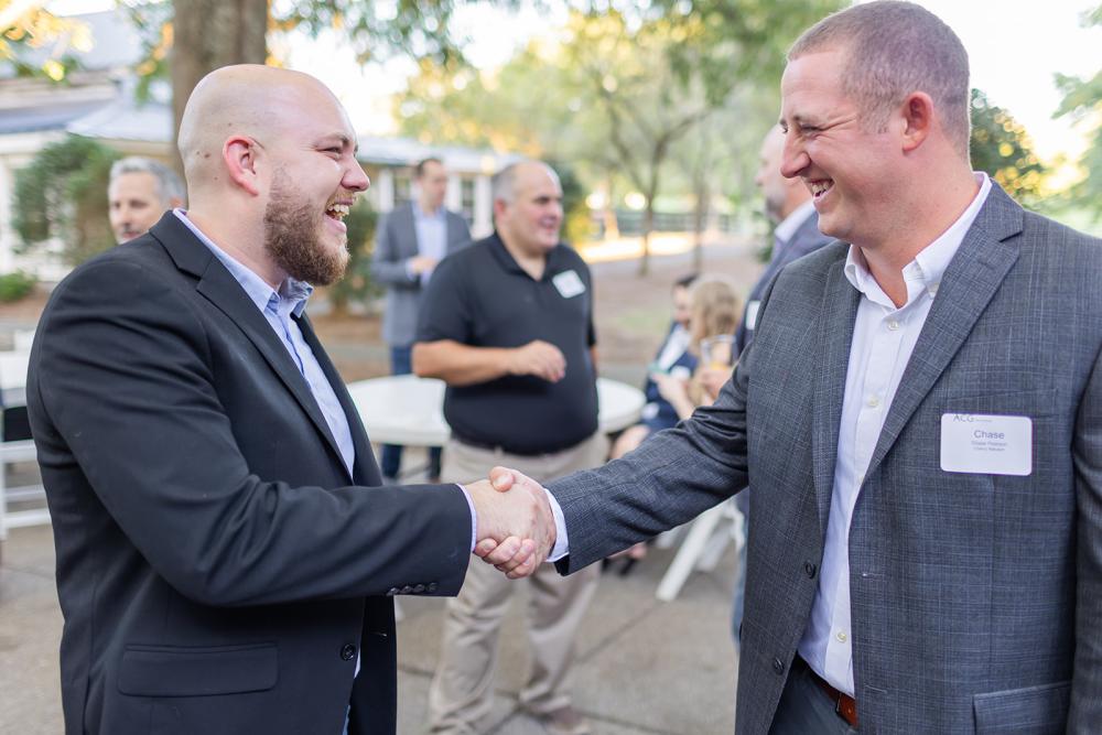 Shaking hands