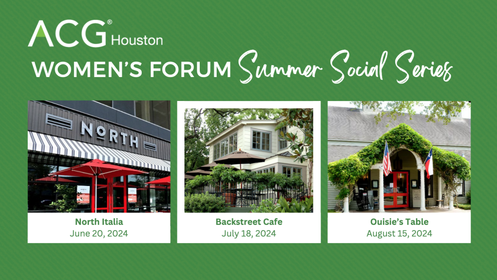 Women's Forum Summer Social Series
