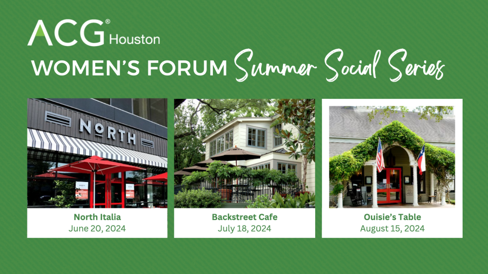 Women's Forum Summer Social Series