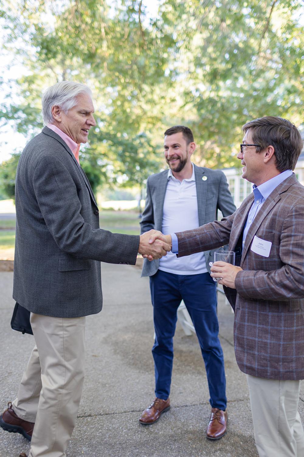 Shaking hands