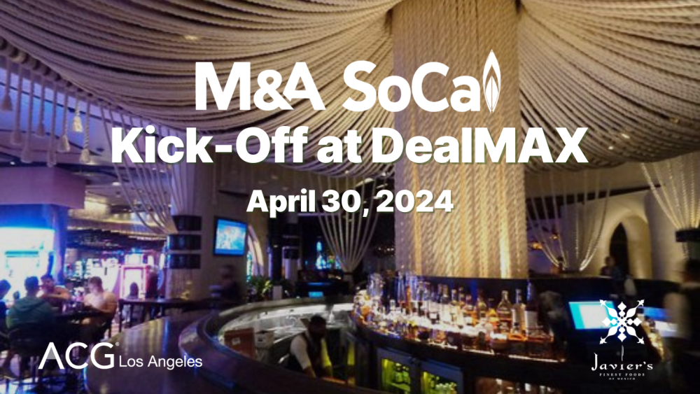 M&A SoCal at DealMAX