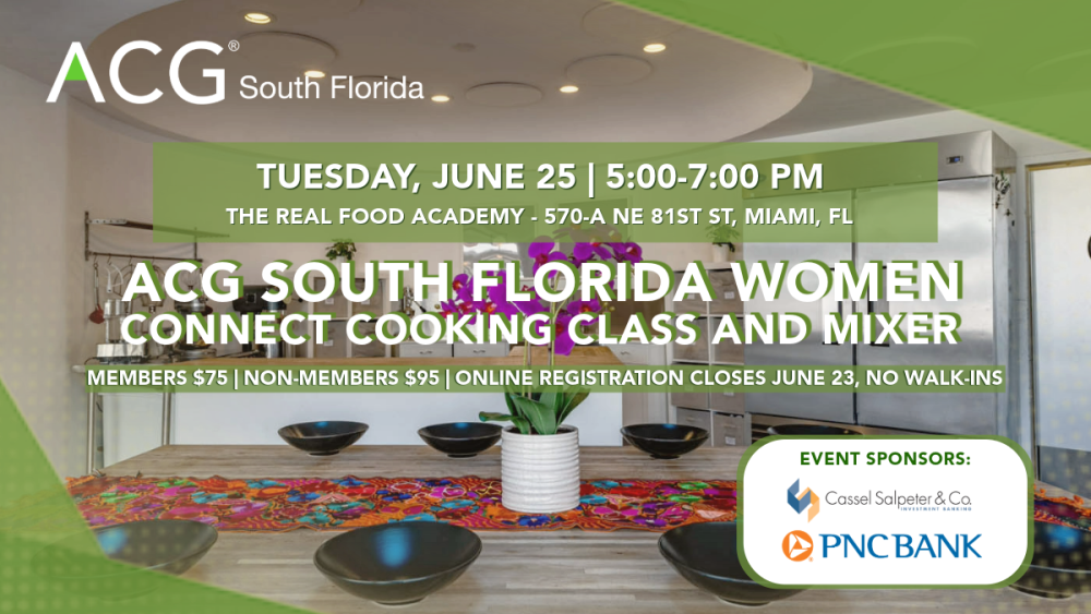 Women Connect Cooking Class
