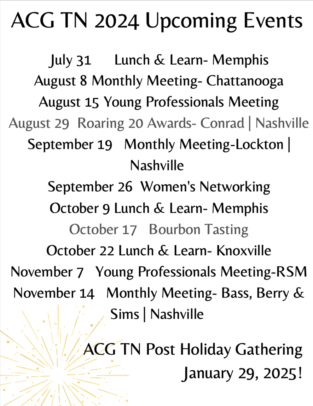 Fourth page of the 2024 second quarter newsletter for ACG TN