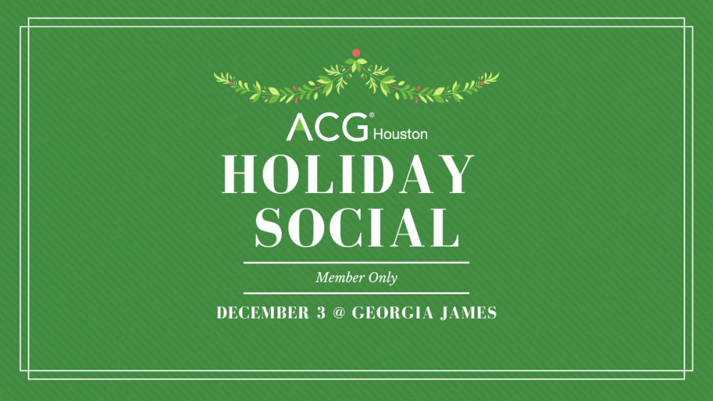 ACG HOU holiday party website header