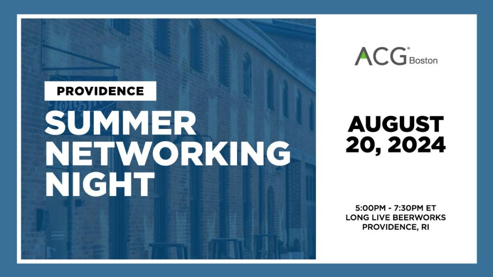 Providence Summer Networking Night