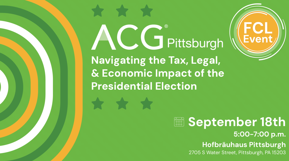 ACG Pittsburgh Sept 18 Event