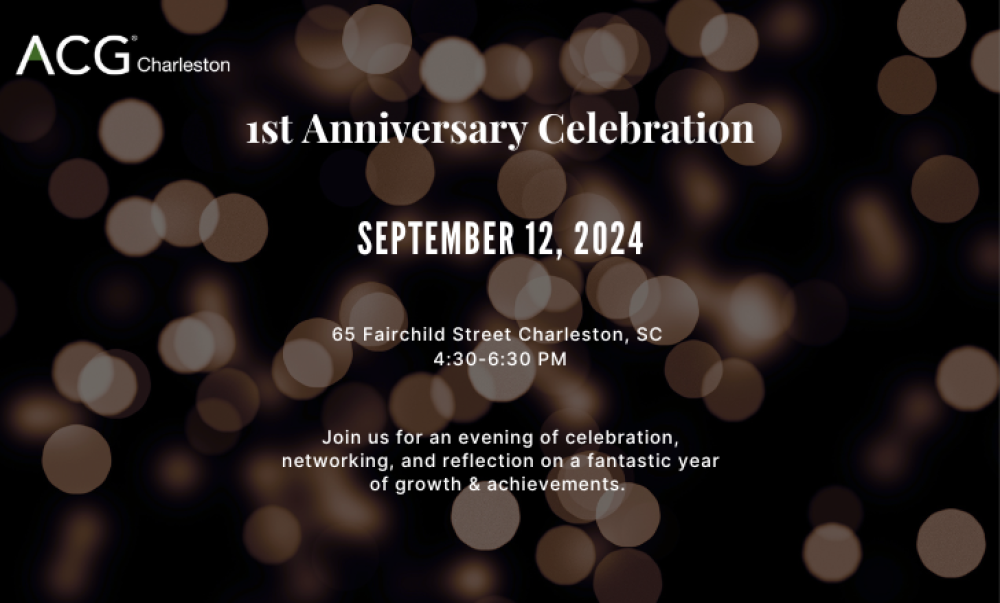 ACG Charleston Anniversary Celebration Sept 2024