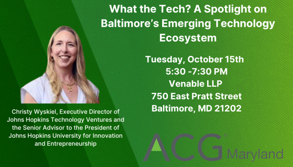 ACG MD October 15 Event Details