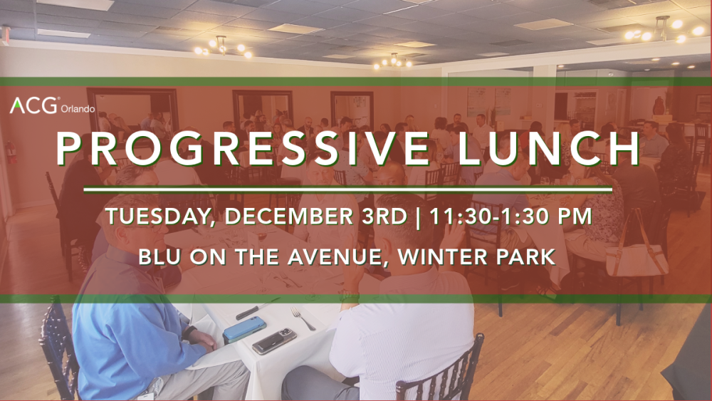 Progressive Lunch 12.3.24