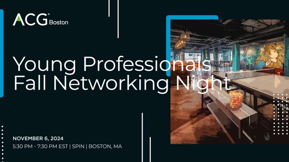 Young Professionals Fall Networking Night