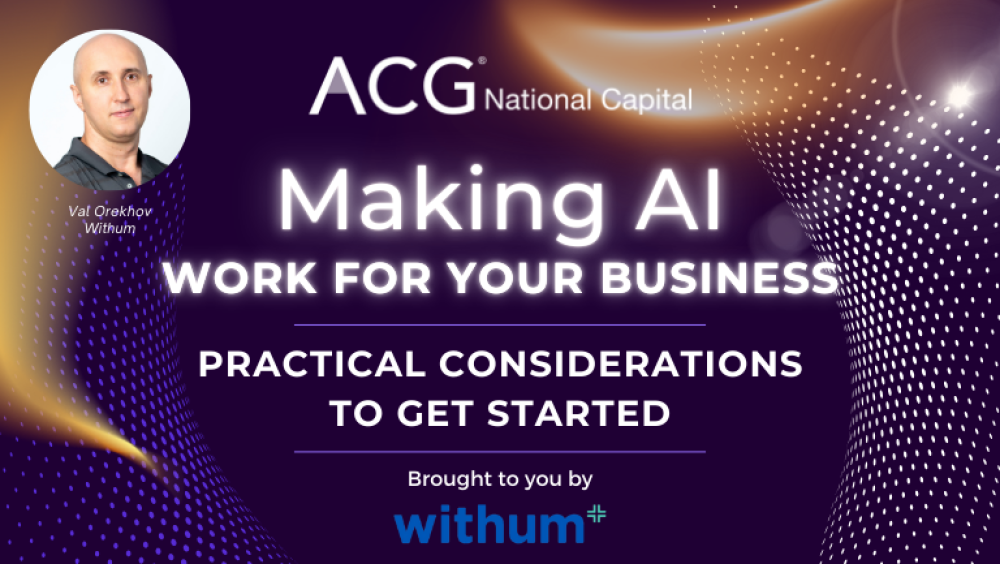 Making AI Work for Your Business - Practical Considerations to get Started