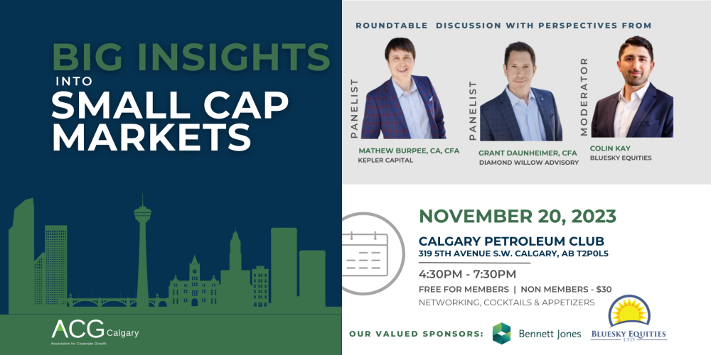 ACG Calgary: Big Insights into Small Cap Markets v4