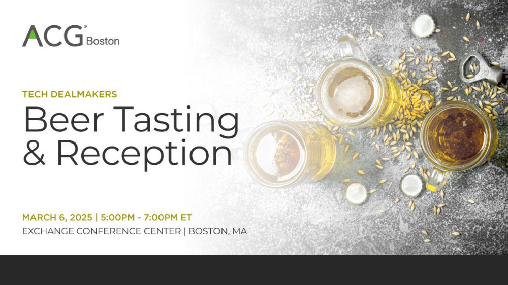 Tech Dealmakers Beer Tasting & Reception