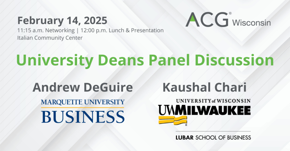 ACG WI February 14, 2025 University Deans Panel Discussion