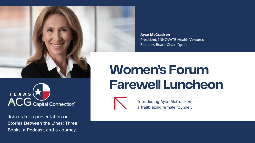 Women's Forum Texas ACG Capital Connection