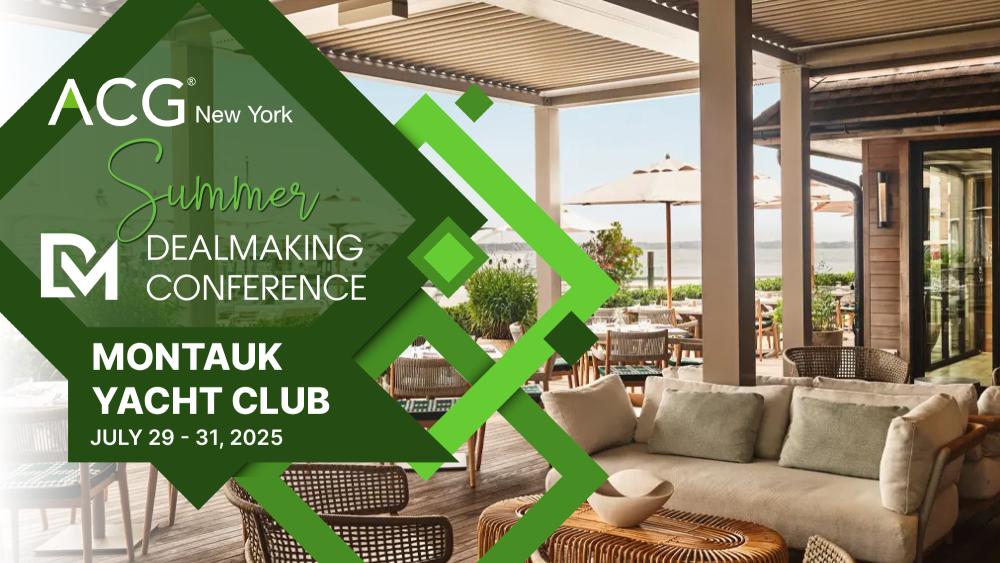 Summer DealMaking Conference ACG NY 2025