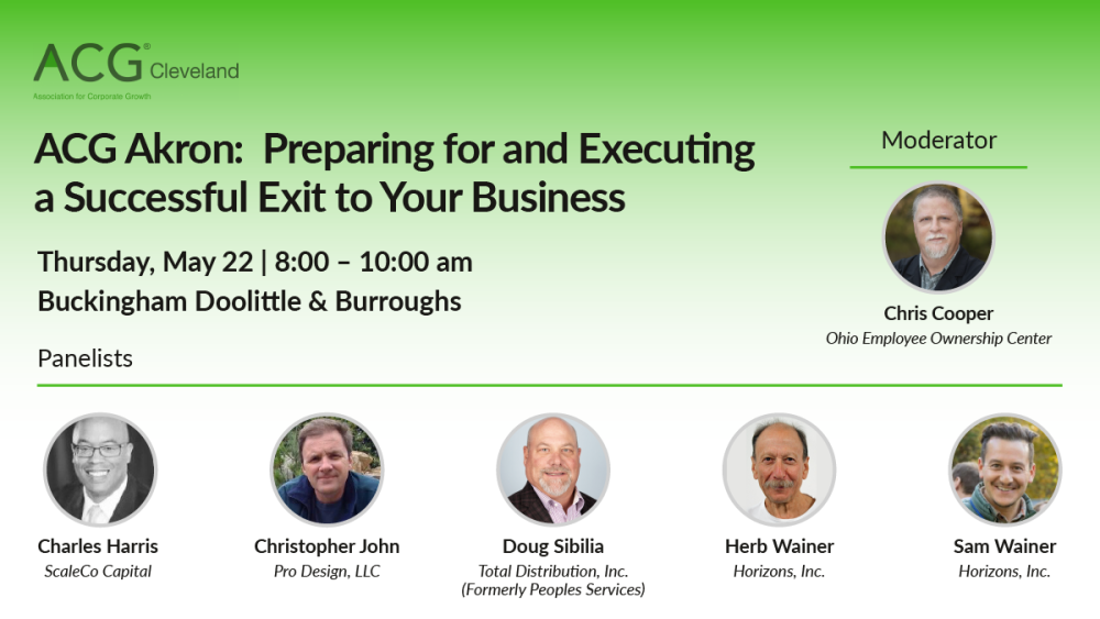 Akron Spring Panel Successful Exit