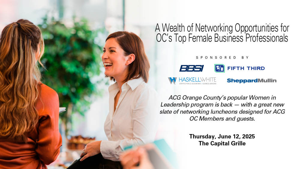 ACG OC Women in Leadership Luncheon - June 2025