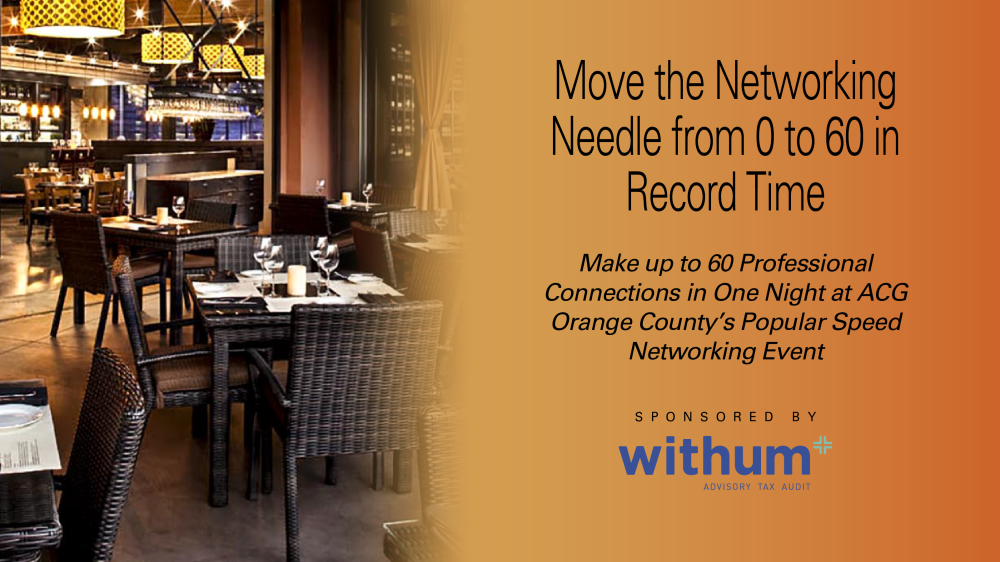 ACG OC Speed Networking - June 2025