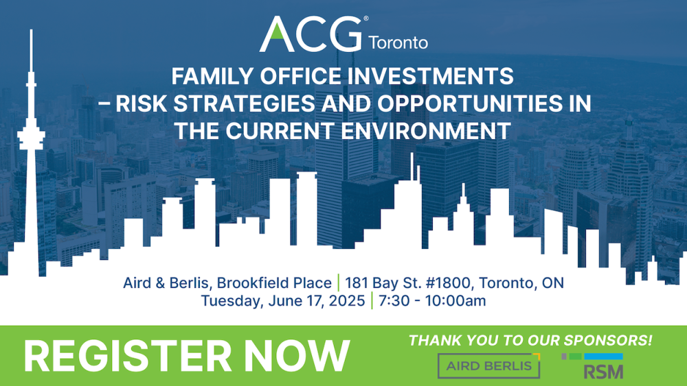 2025 June Family Office - ACG Toronto