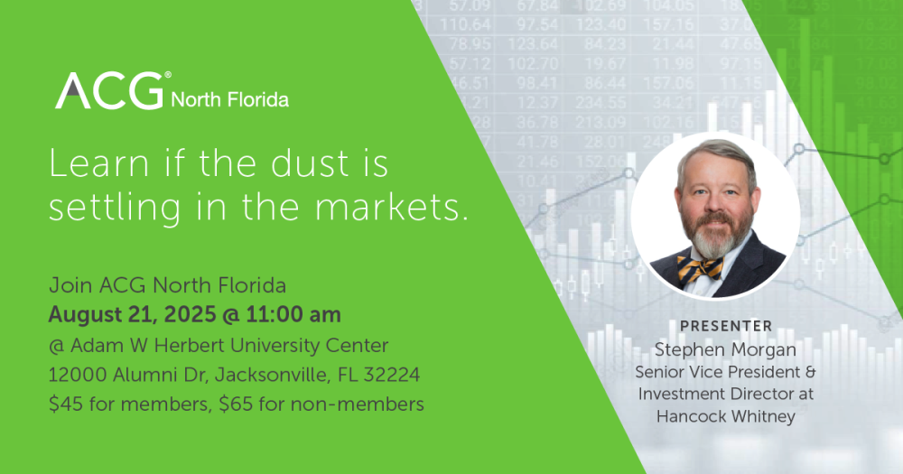 image of speaker for Learn if the Dust is Settling in the Markets