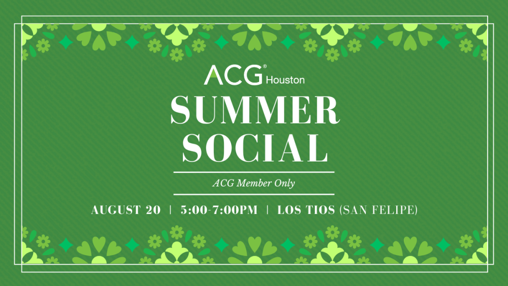ACG Houston Summer Social
