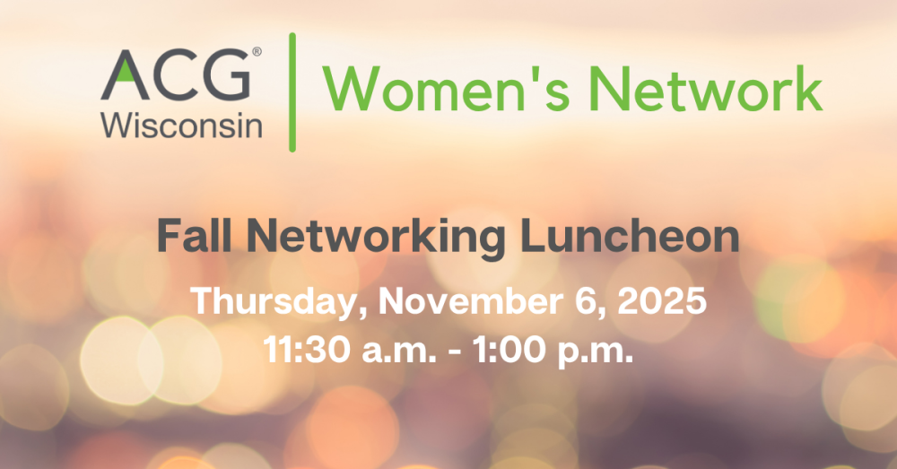 ACG WI Women's Network - November 2025 event