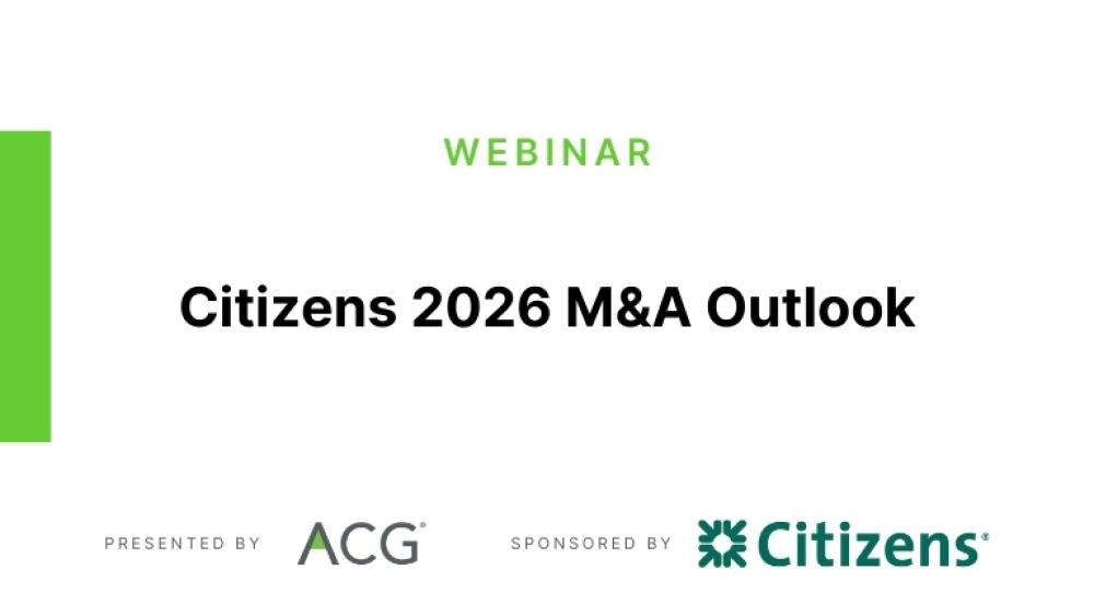 Citizens 2026 M&A Outlook