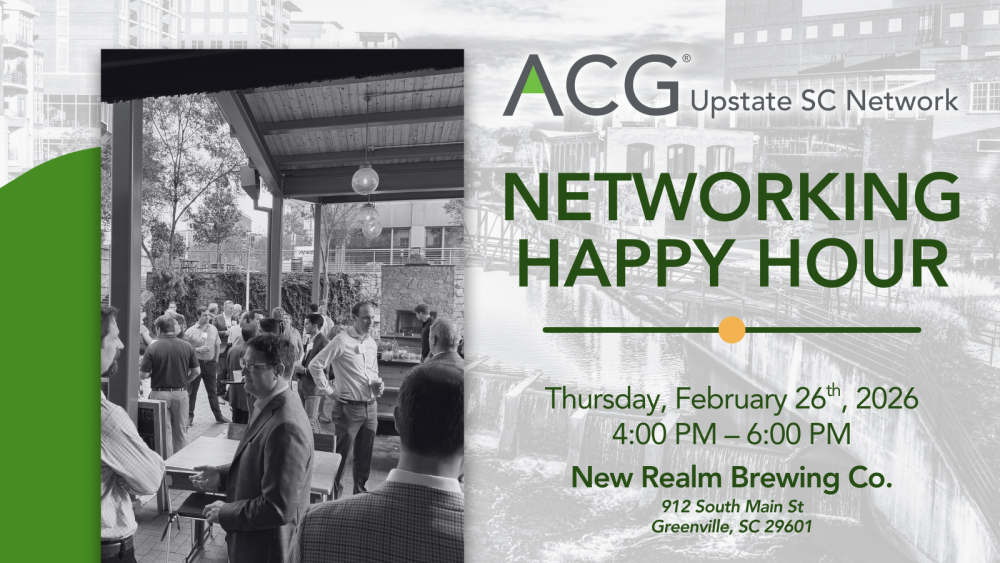 Upstate SC Happy Hour 2026