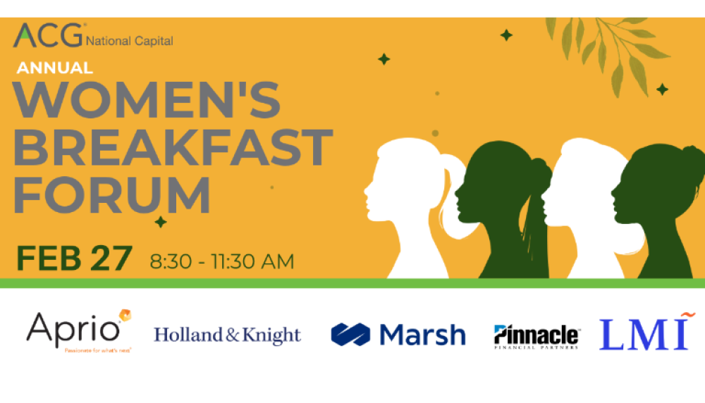 4th Annual Women's Breakfast Forum | ACG National Capital