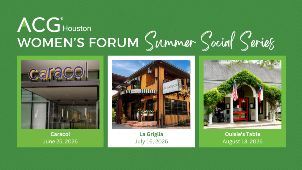 ACG Houston Women's Forum July Lunch