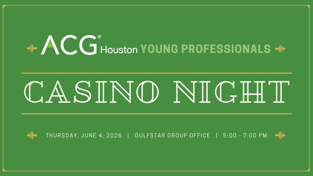 ACG Houston Young Professionals Casino Night