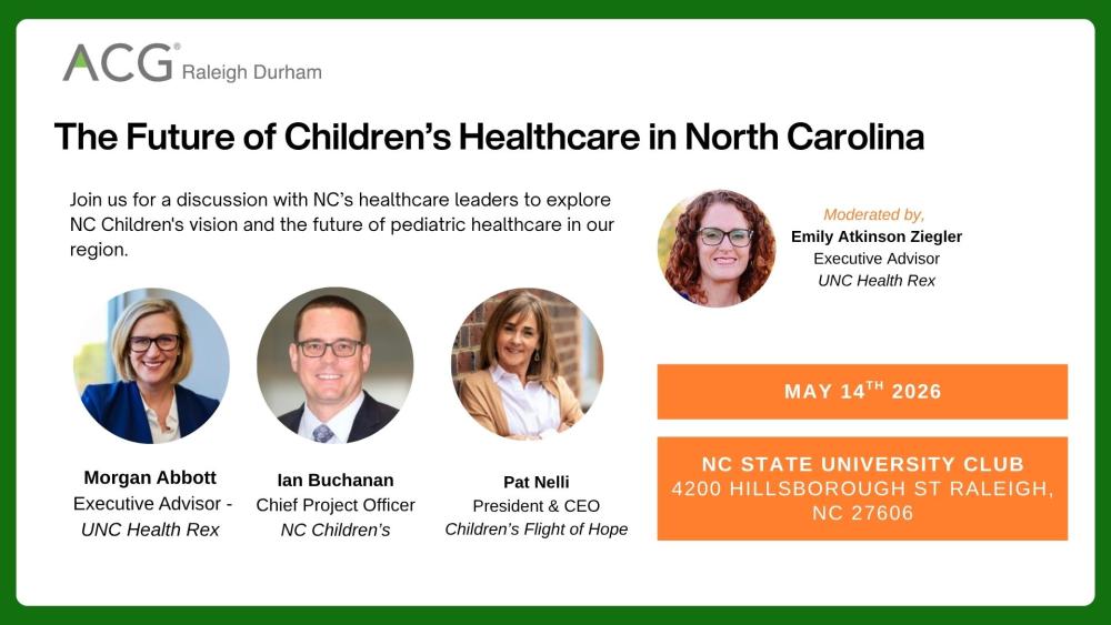 May 2026 ACG RDU NC Childrens