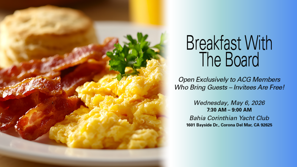 ACG OC Breakfast with the Board - May 2026